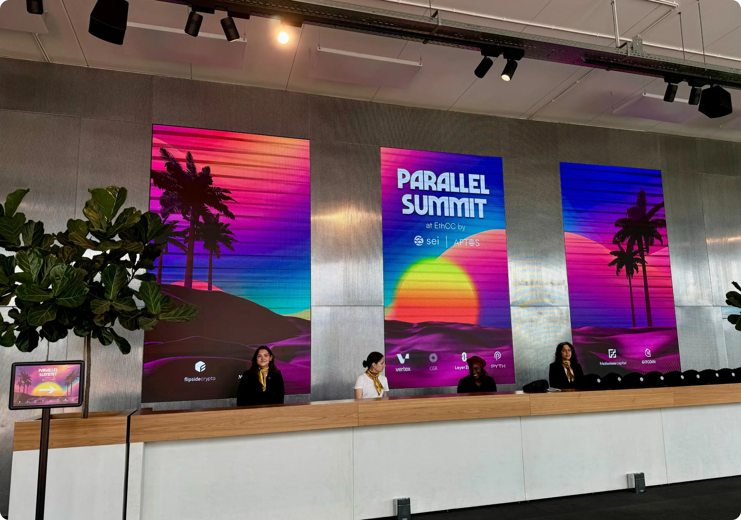 Parallel Summit Registration Desk Large Wall Banners